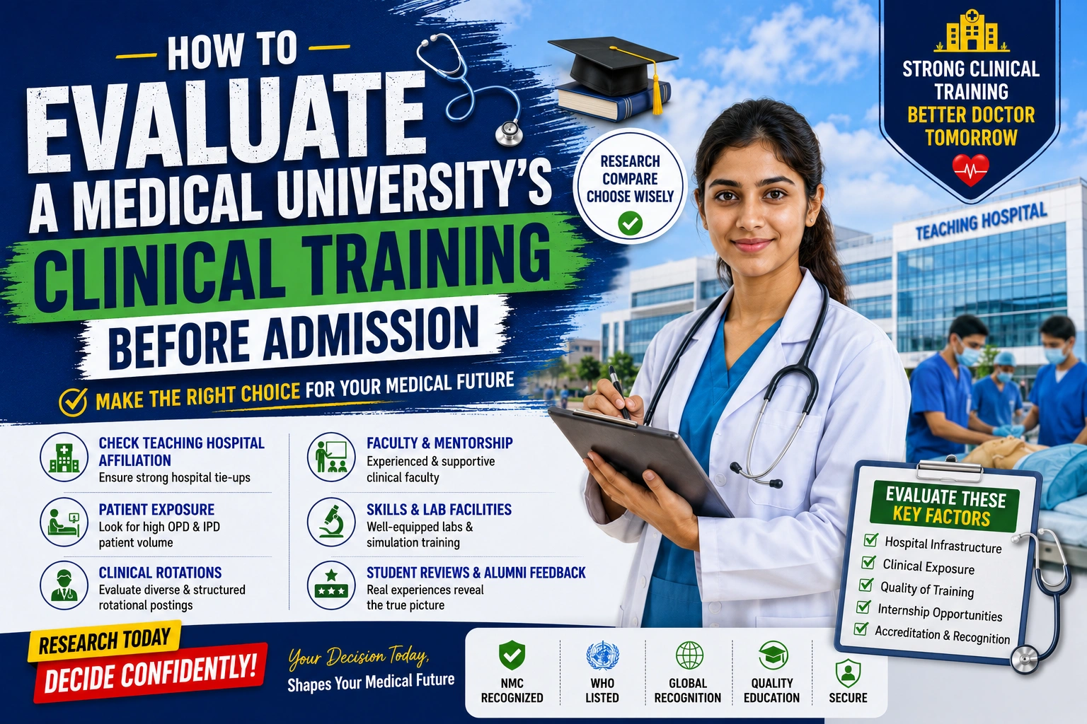 How to Evaluate a Medical Universitys Clinical Training Before Admission
